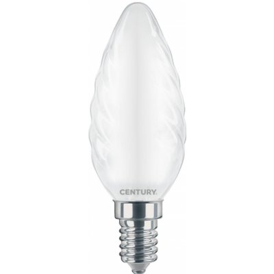 Century CEN INSTOR-061440 LED FILAMENT CANDLE kroucená SATÉN 6W E14 4000K 360d – Zboží Mobilmania