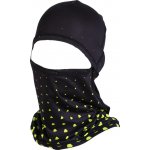 Sherpa Yetti zimní lyžařská kukla v černé barvě se zelenou – Zboží Mobilmania