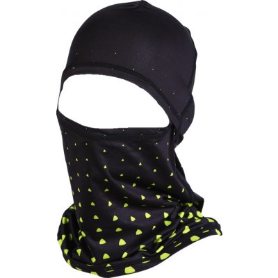 Sherpa Yetti zimní lyžařská kukla v černé barvě se zelenou – Zboží Mobilmania