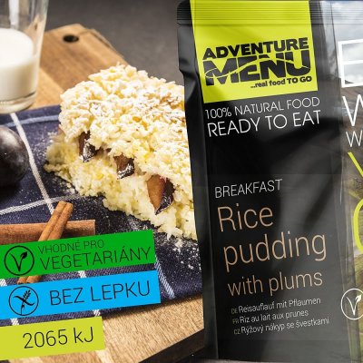 Adventure menu Rýžový nákyp se švestkami 250 g – Zboží Dáma