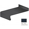 Parapet Blix Hliník parapet 0,6 x 340 mm RAL 7016 černá antracit