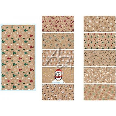 MFP obálka DL 90g. vánoční Kraft mix – Zboží Dáma