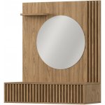Eltap závěsný toaletní stolek se zrcadlem Entsian 85 cm dub artisan – Zboží Dáma