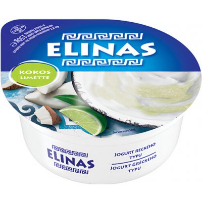 Elinas Řecký jogurt limetka a kokos 150 g – Zboží Dáma