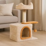 Aga Škrabadlo béžové 42 x 30 x 70 cm – Zboží Dáma