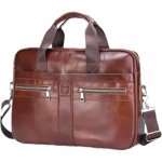 Bullcaptain pánská kožená brašna Faolán Hnědá s odlesky 11L – Zboží Dáma