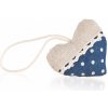 Vánoční dekorace Home Decor Srdce dekorativní DOTS 8 x 7 cm tmavě modré