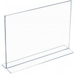 A-Z Reklama CZ plastový stojánek na 1 list papíru tvar T na šířku A6 – Zboží Mobilmania