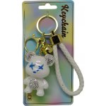 Přívěsek na klíče perleťový medvídek – Zboží Mobilmania