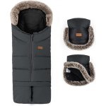 Petite&Mars zimní set Comfy 4v1 + rukavice Furry Forever Black – Zboží Dáma