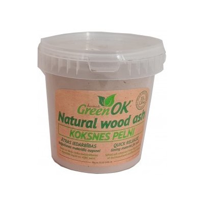 GreenOK Přírodní dřevěný popel 1 l