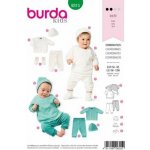 Střih Burda zelený 9315 - dětská mikina, tepláky, čepička, capáčky – Zboží Dáma