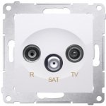KONTAKT-SIMON S.A. Anténní zásuvka R-TV-SAT koncová bílá 75x75x41mm – Zbozi.Blesk.cz