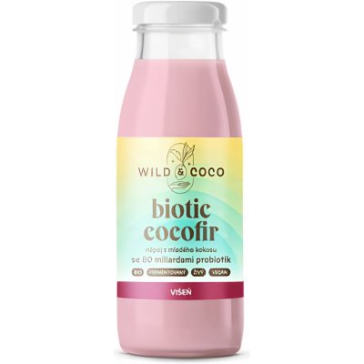 BIO višeň Biotic Cocofir - alternativa kefíru, 250 ml – Sleviste.cz