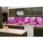 Dimex KI260-055 Samolepící fototapeta do kuchyně Violet Petals rozměry 260 x 60 cm – Sleviste.cz