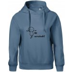 Mě nerozhodíš Oversized mikina dámská Moon kratší + širší Denim – Zboží Dáma