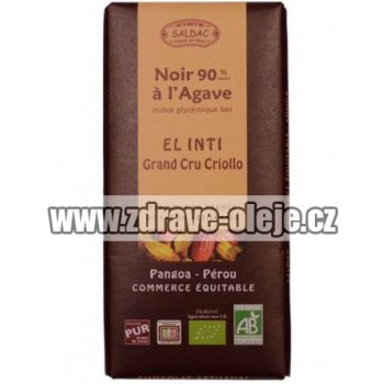 Hořká s Agave BIO 90% kakao Criollo 100 g