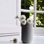 Porcelánová váza Lyngby tmavě šedá - 20 cm Lyngby Porcelaen – Hledejceny.cz