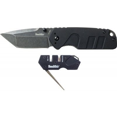 smiths Set nože Campaign s brouskem PP1-Mini Tactical Combo Black