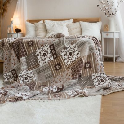 Stanex Beránková deka Pečvork béžová 150x200 – Zboží Dáma