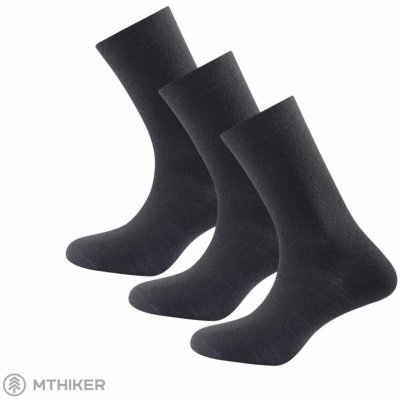 Devold DAILY LIGHT set ponožek 3 páry černá – Zboží Mobilmania