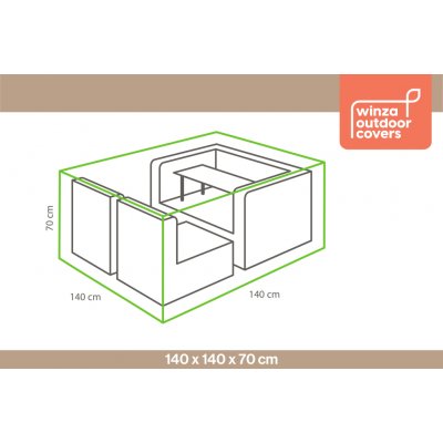 Winza Obal na sedací soupravu čtverec 140 x 140 x 70 cm – Hledejceny.cz