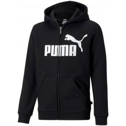 Puma mikina ESSENTIAL BIG LOGO FZ HOODIE Černá