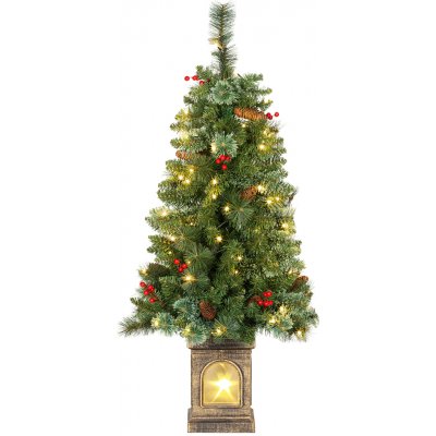 Umělý vánoční stromek HOMCOM 120 cm, umělá jedle se 100 LED světly, 8 režimy, 214 koncovkami – Hledejceny.cz