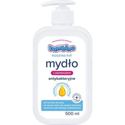 Bambino Family Antibacterial Soap čisticí tekuté mýdlo na ruce Antibacterial 500 ml – Zboží Mobilmania