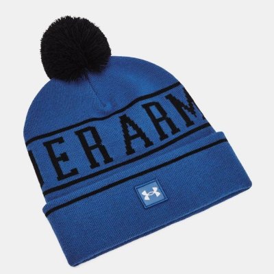 Under Armour Halftime Pom beanie Tech Blue/Black/White – Sleviste.cz