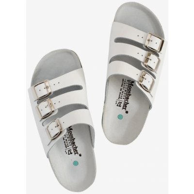 Moosbacher dámská zdravotní obuv třípásková Kokos bílé