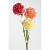 Květina Umělá květina karafiát růžový/oranžový/žlutý 1ks, 52cm