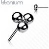 Piercing Šperky4U ozdoba k Push In piercingu titan TIT1158-TI