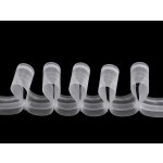 Záclonovka vlna / vlnitá šíře 50 mm Varianta: transparent, Metráž: 1 m – Hledejceny.cz