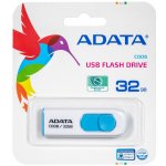 ADATA Flash Disk 32GB C008, USB 2.0 Classic, bílá