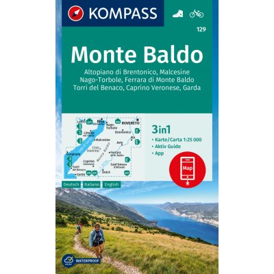 Monte Baldo a okolí (Kompass 129) - turistická mapa
