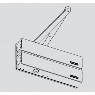 Geze TS 4000 Tandem s ramenem, stříbrná – Zboží Mobilmania