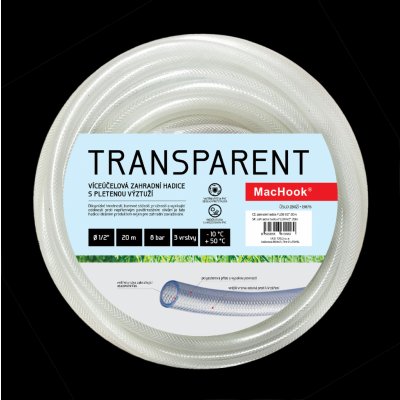 JAD TRANSPARENT 13mm 1/2" 20m bílá – Zboží Mobilmania