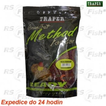 Traper Groundbait Method Feeder Ready 750 g Jahoda
