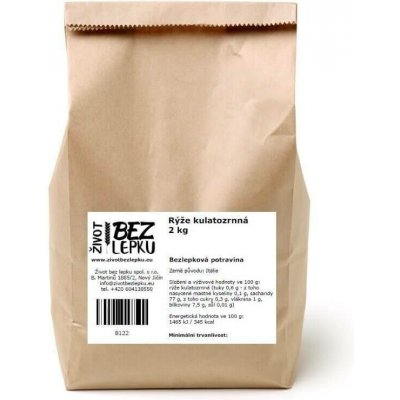 Život bez lepku rýže kulatozrnná 2 kg – Sleviste.cz