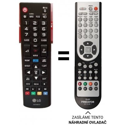 Dálkový ovladač Predátor LG AKB75055702 – Zboží Živě