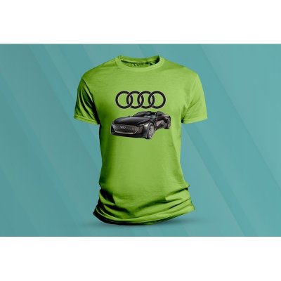 Sandratex dětské bavlněné tričko Audi Skysphere Concept. lime – Zboží Dáma