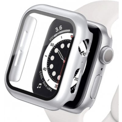 SES 2v1 Kryt s ochranným sklem na Apple Watch Apple Watch 44 mm 4.série - stříbrný 8657 – Zbozi.Blesk.cz