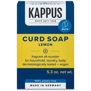 Kappus Kernseife Zitrone čerstvý citron jádrové mýdlo 150 g od 35 Kč -  Heureka.cz