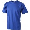 Pánské Tričko James Nicholson tričko Round Medium královská tmavá modrá