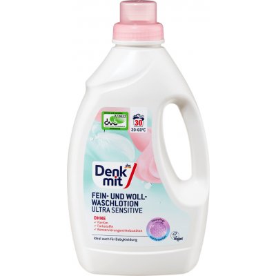 Denkmit prací gel na jemné tkaniny a vlnu Ultra Sensitive 1,5 l 30 PD – Hledejceny.cz