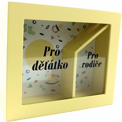 Albi Pokladnička v rámečku Duo Pro rodiče a pro děťátko 16 x 5,5 x 4 cm – Hledejceny.cz