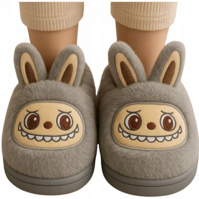 Papuče dětské LABUBU měkké nazouvací plyšové lehké/31 – Zboží Dáma