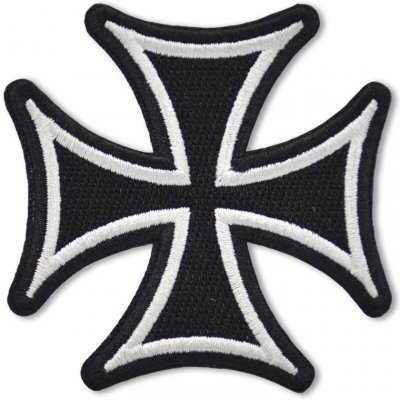 Moto nášivka Kříž 7 cm x 7 cm – Zbozi.Blesk.cz