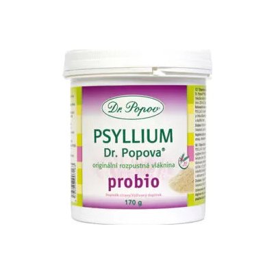 Dr. Popov Psyllium Vláknina PROBIO dóza 170 g